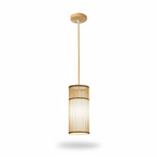 Handwoven Bamboo Chandelier – Ellis