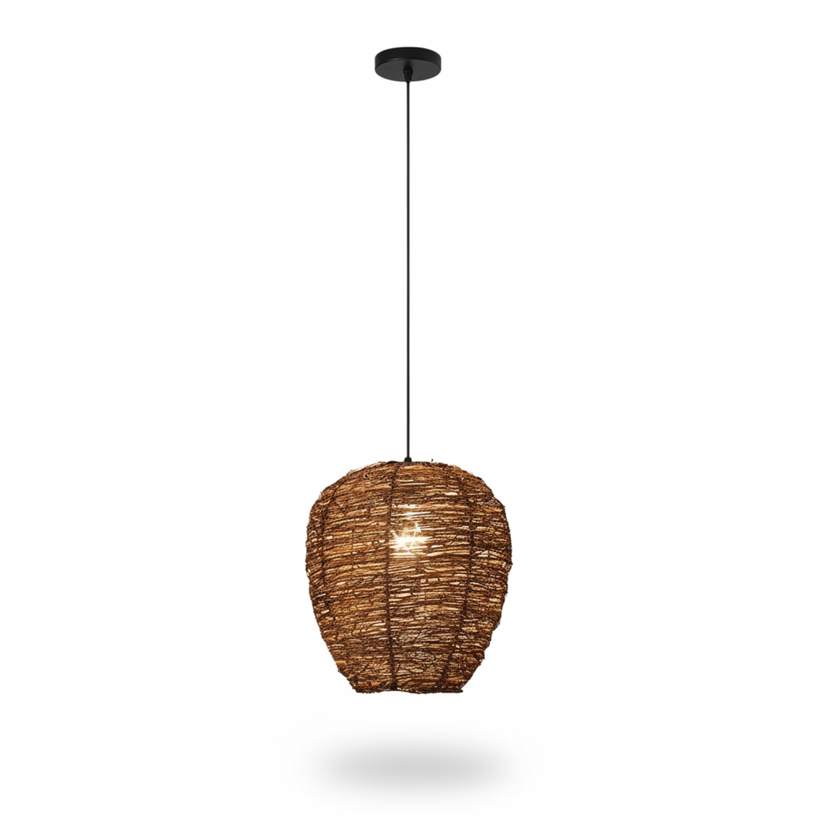 Handwoven Bamboo Chandelier – Ashford