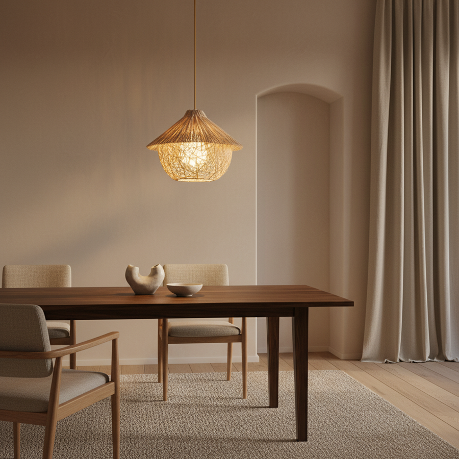 Handwoven Bamboo Chandelier – Fletcher