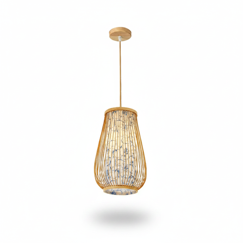 Handwoven Bamboo Chandelier – Atlas