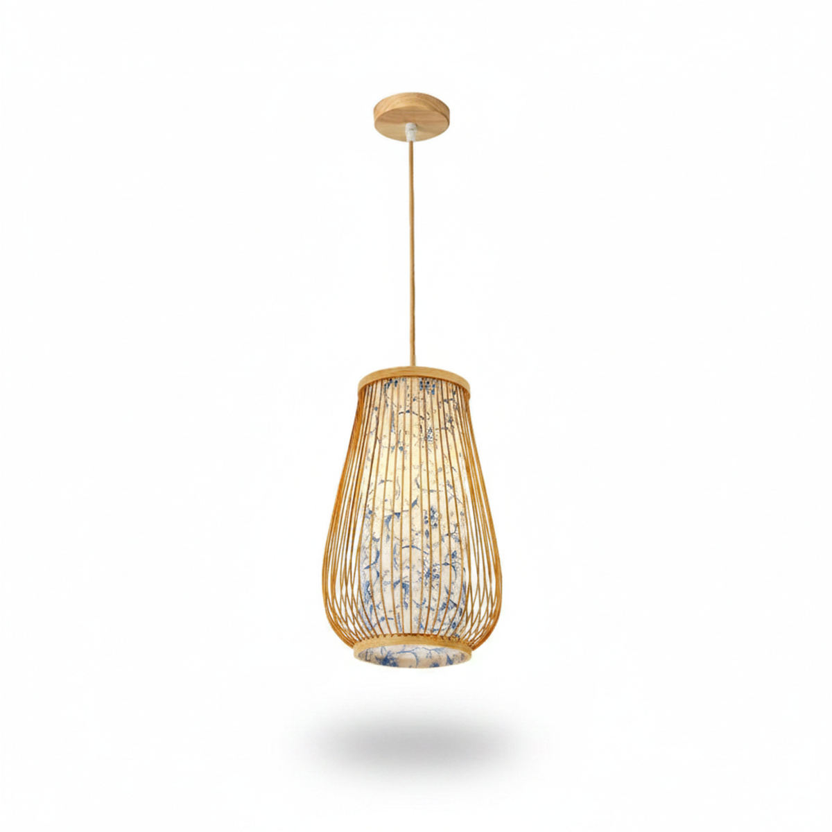 Handwoven Bamboo Chandelier – Atlas