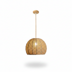 Handwoven Bamboo Chandelier – Aspen