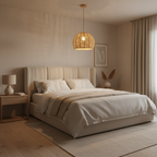 Handwoven Bamboo Chandelier – Aspen