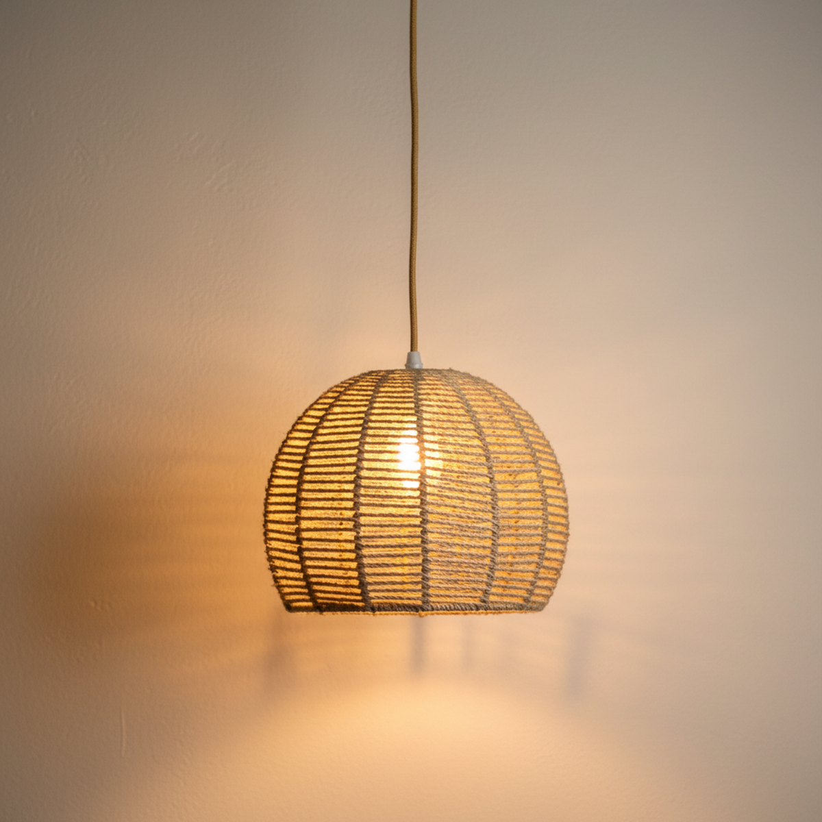 Handwoven Bamboo Chandelier – Aspen