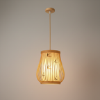 Handwoven Bamboo Chandelier – Arden