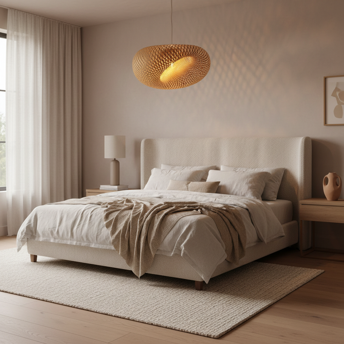 Woven Details for Soft Room Light