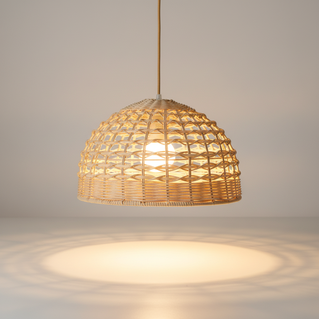 Handwoven Bamboo Chandelier – Briar