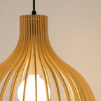 Handwoven Bamboo Chandelier – Emery