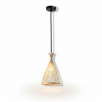 Handwoven Bamboo Chandelier – Cedar
