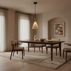 Handwoven Bamboo Chandelier – Cedar