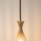 Handwoven Bamboo Chandelier – Cedar