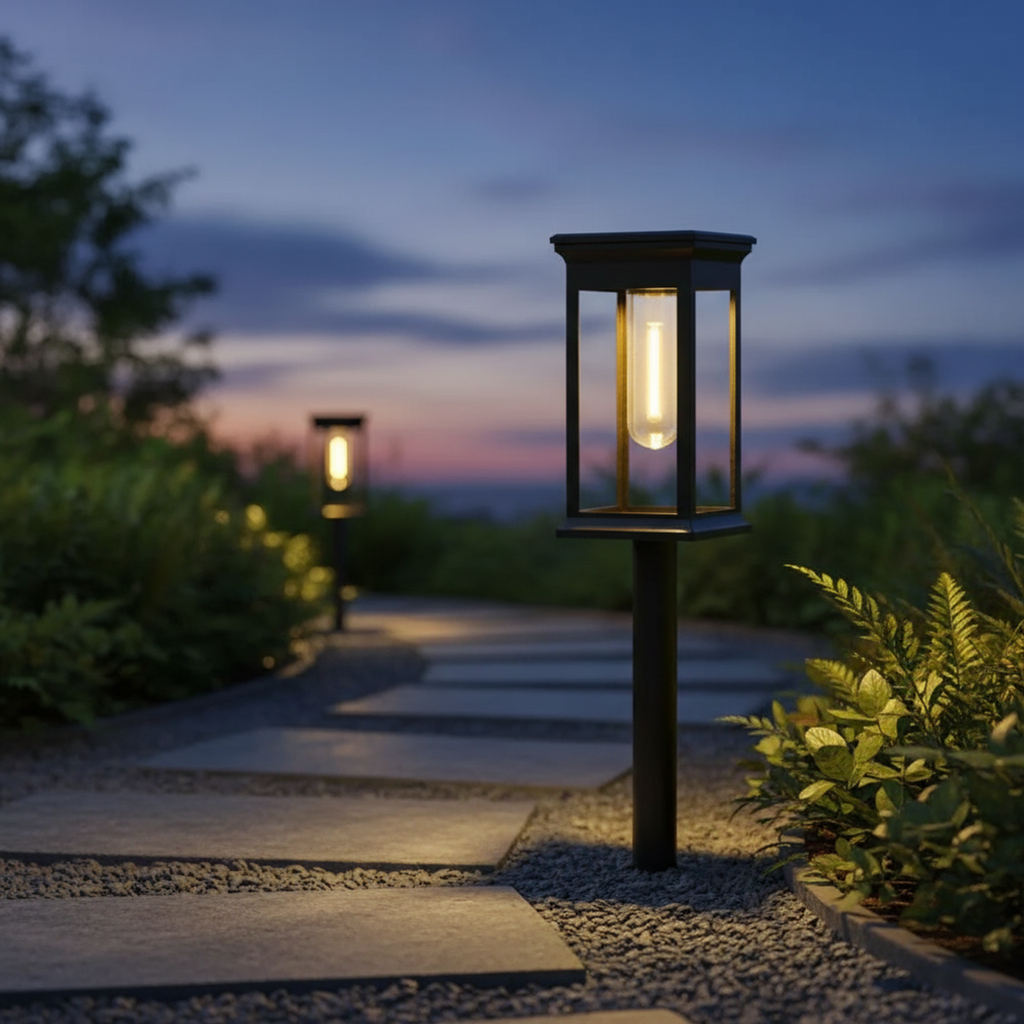 Solar LED Outdoor Pathway Light Pack of 8