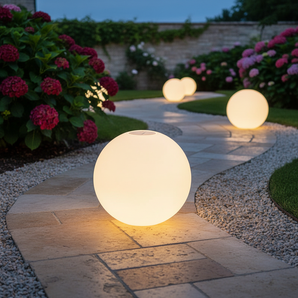 Solar LED Outdoor Pathway Light 30cm