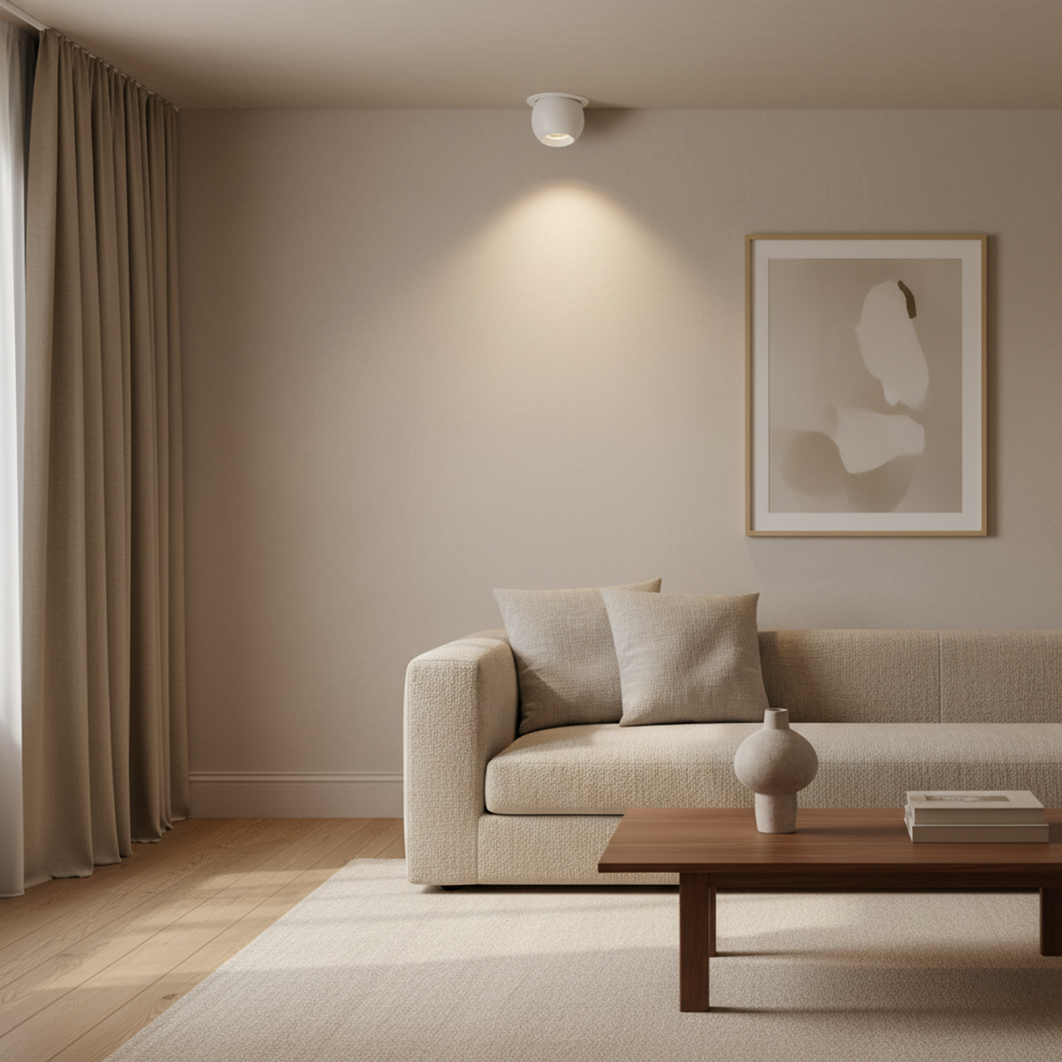 White Recessed Small Beam LED Spotlight Natural White