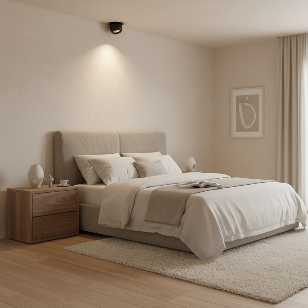 Black Recessed Small Beam LED Spotlight Warm White