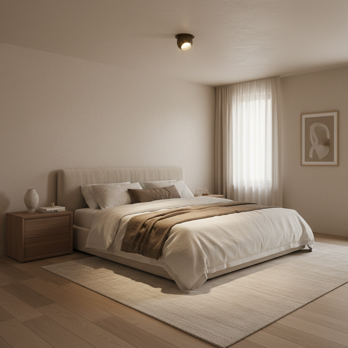 Black Recessed Small Beam LED Spotlight Natural White