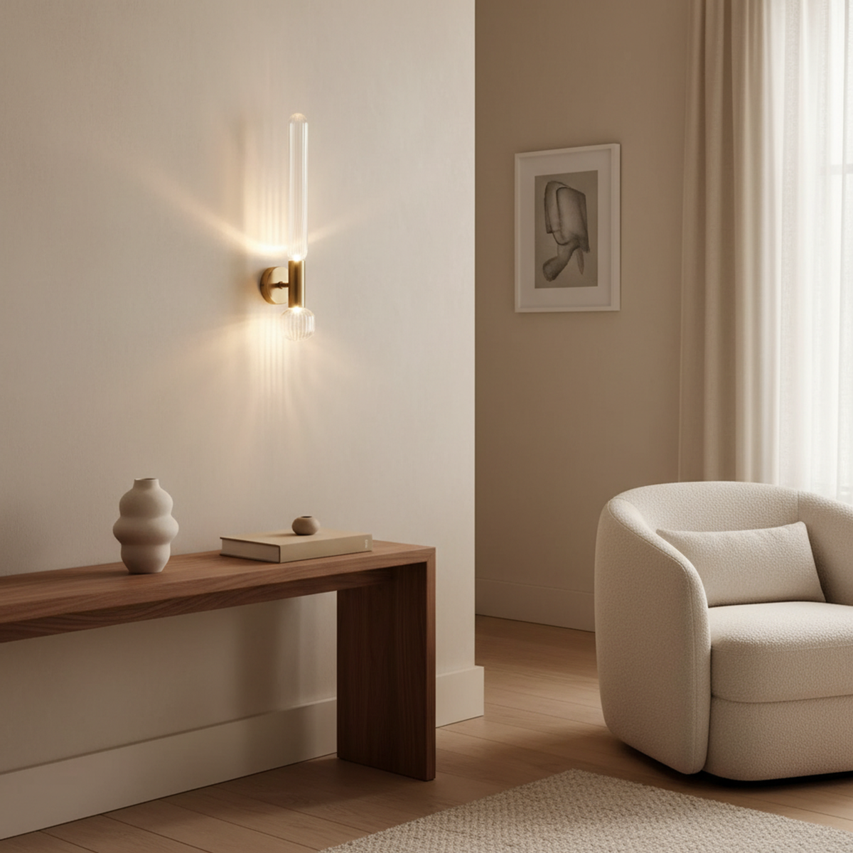 Modern Glass Wall Sconce