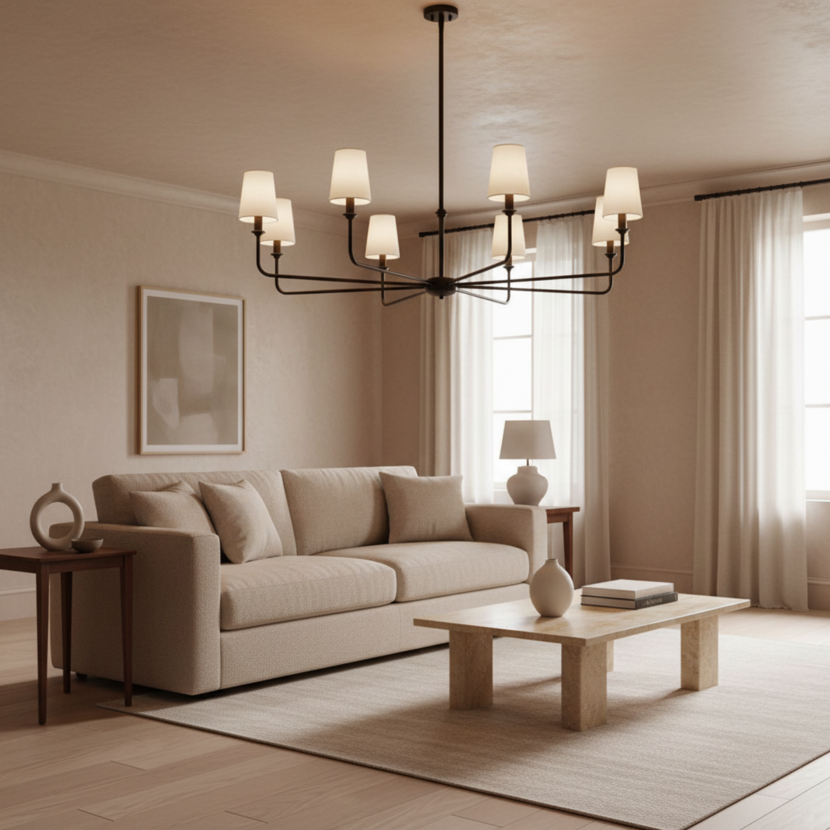 8-Light Modern Ceiling Light Chandelier