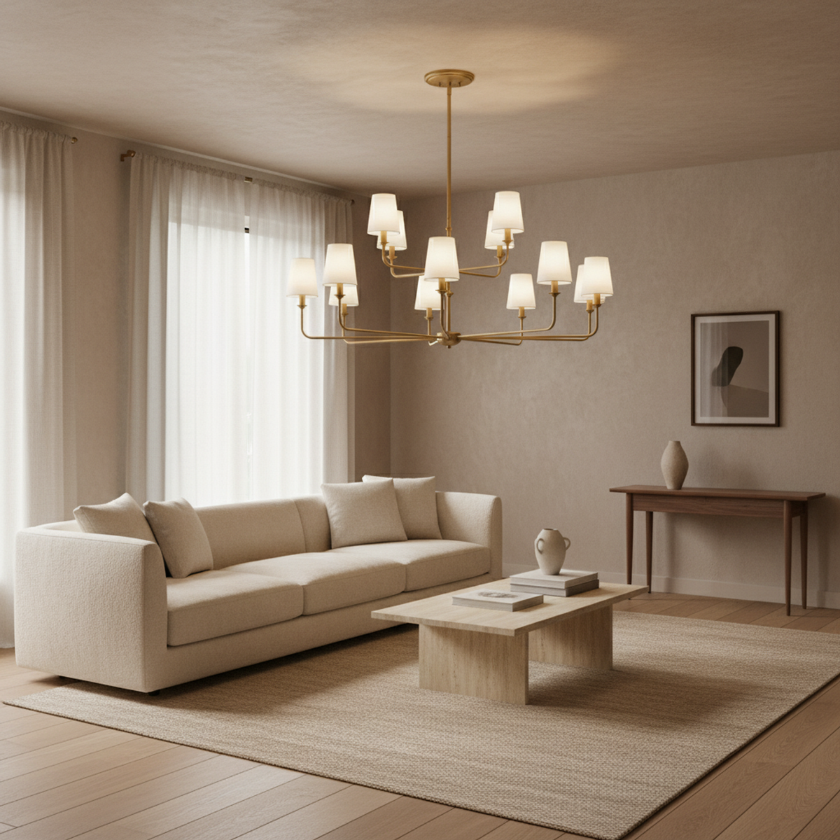 12-Light Modern Ceiling Light Chandelier