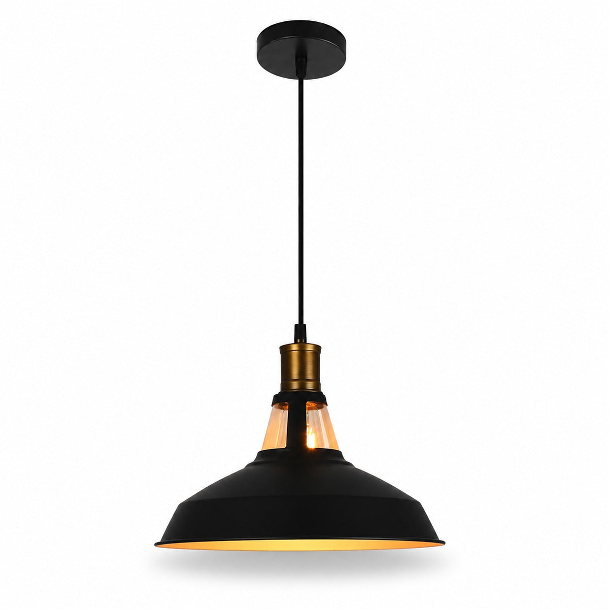 Aged Metal Pendant Light