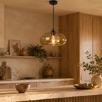 Colored Glass Pendant Light