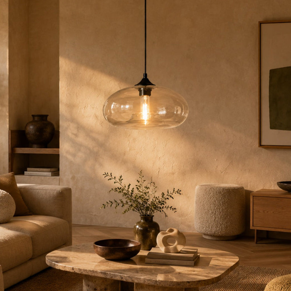 Colored Glass Pendant Light