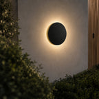 Round Outdoor Wall Sconce