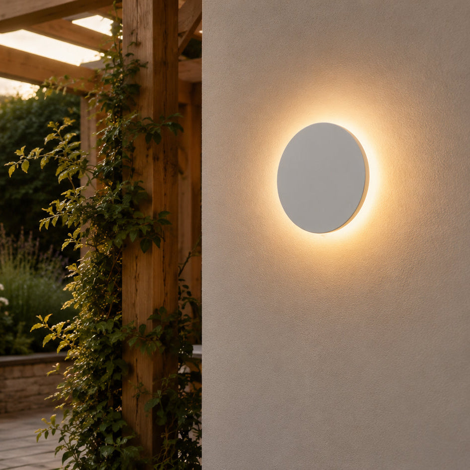 Round Outdoor Wall Sconce