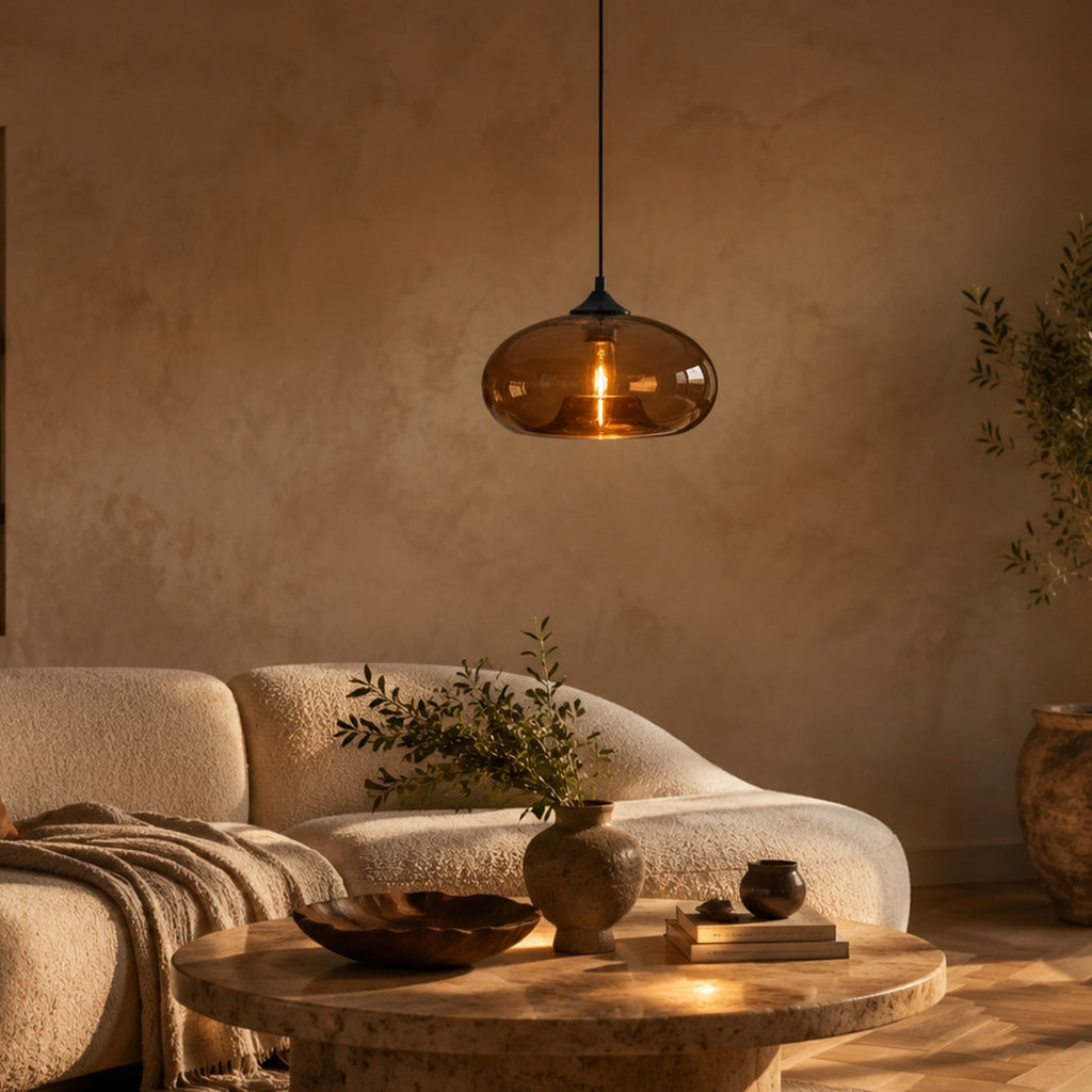 Colored Glass Pendant Light