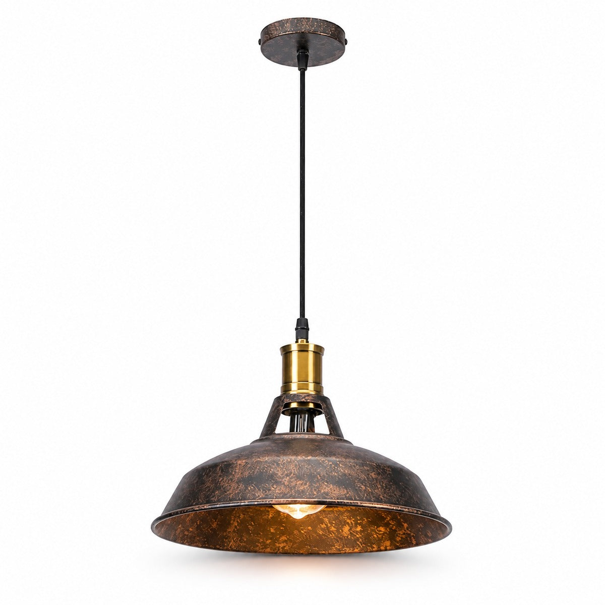 Aged Metal Pendant Light