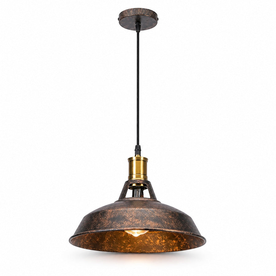 Aged Metal Pendant Light