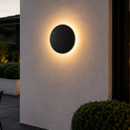Round Outdoor Wall Sconce