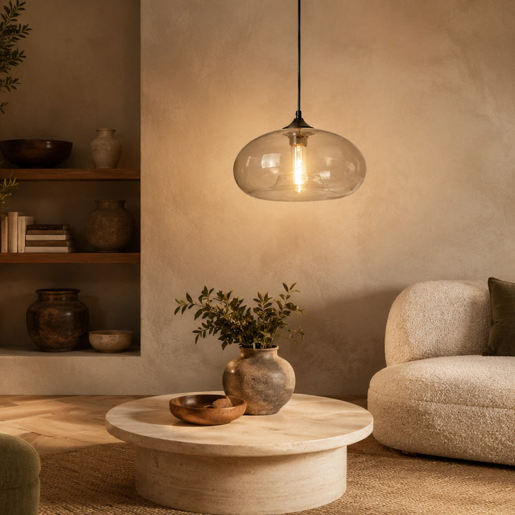 Colored Glass Pendant Light