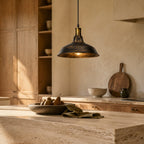 Aged Metal Pendant Light