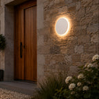 Round Outdoor Wall Sconce