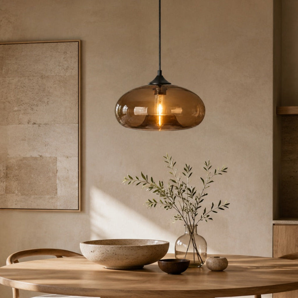 Colored Glass Pendant Light