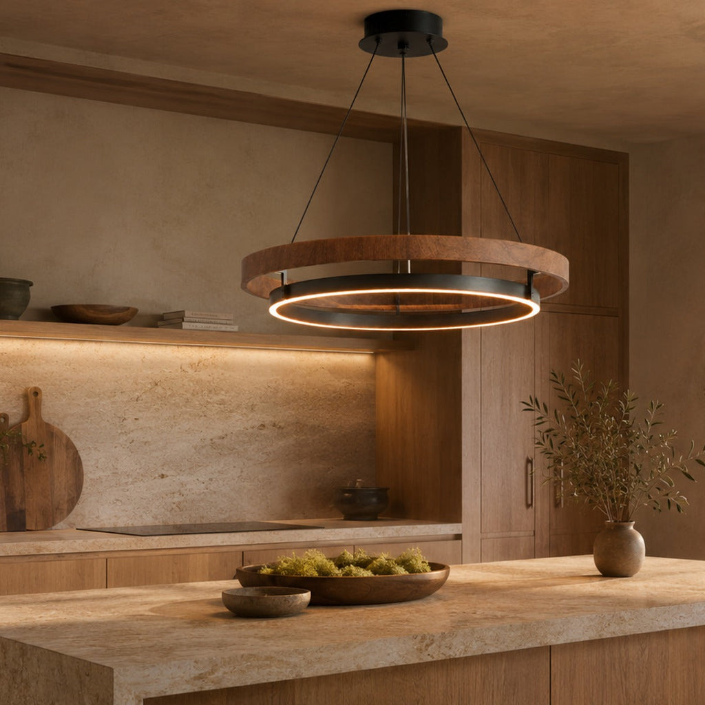 Wood Grain Ring Pendant