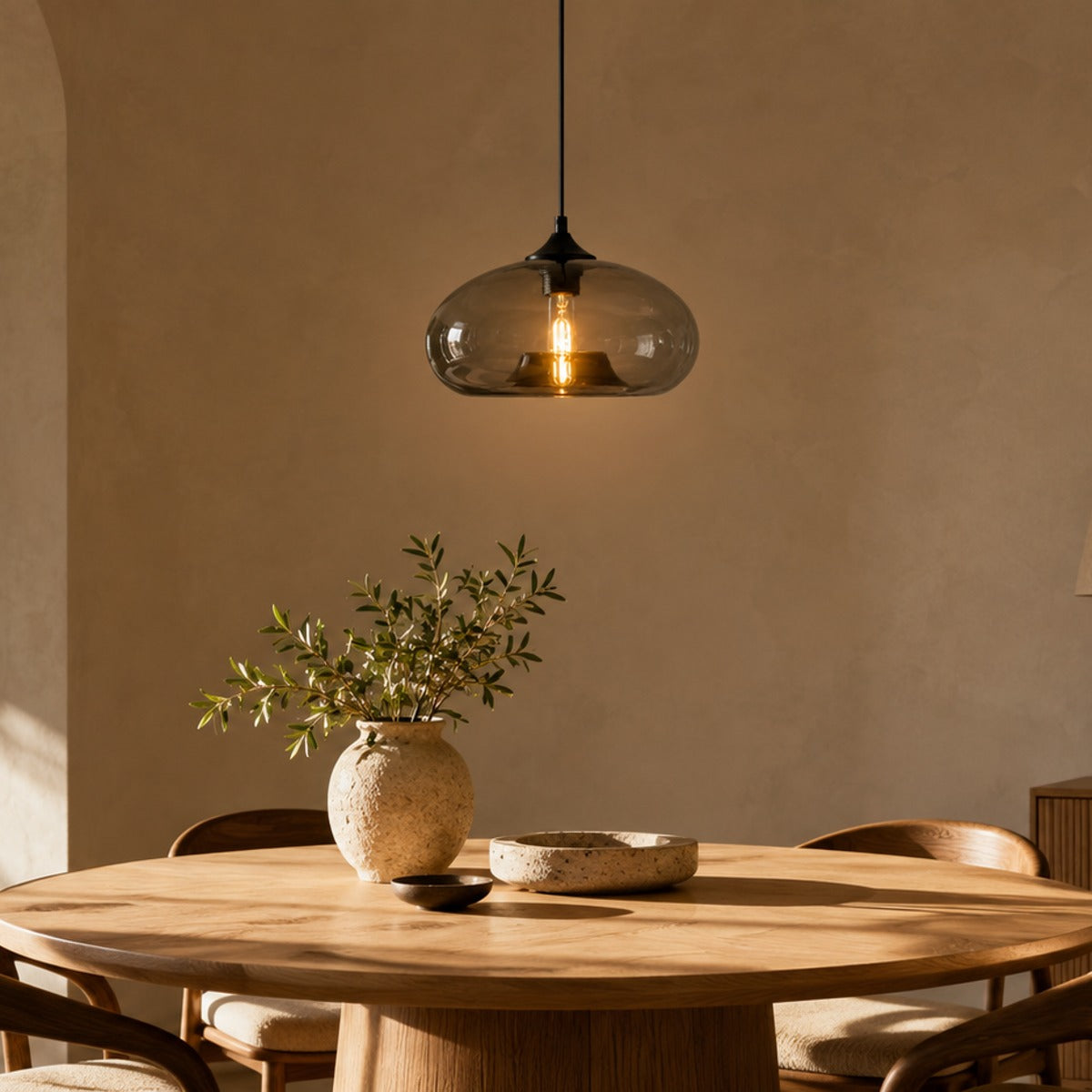 Colored Glass Pendant Light