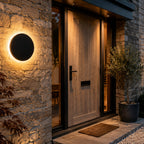 Round Outdoor Wall Sconce