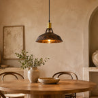 Aged Metal Pendant Light