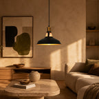 Aged Metal Pendant Light
