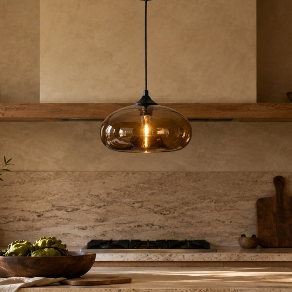 Colored Glass Pendant Light