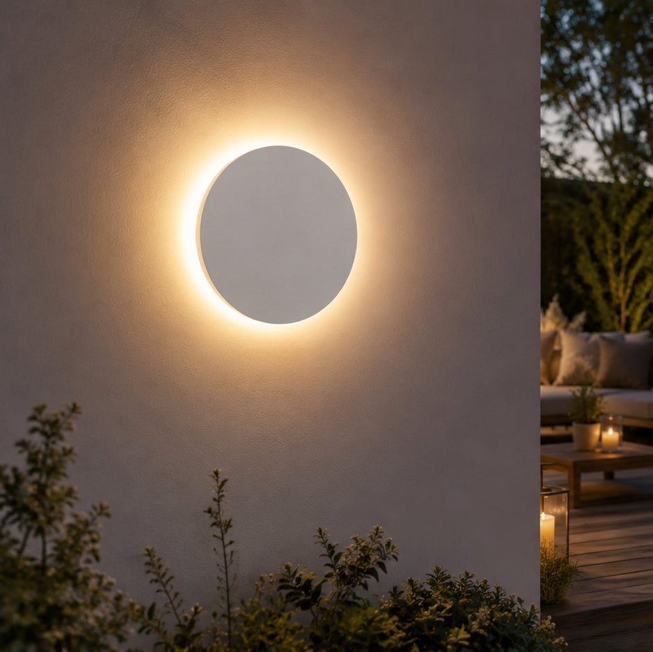 Round Outdoor Wall Sconce