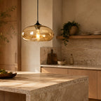 Colored Glass Pendant Light
