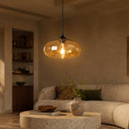 Colored Glass Pendant Light