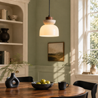 Travertine Glass Pendant Light