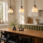 Travertine Glass Pendant Light