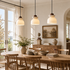 Travertine Glass Pendant Light