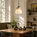 Travertine Glass Pendant Light