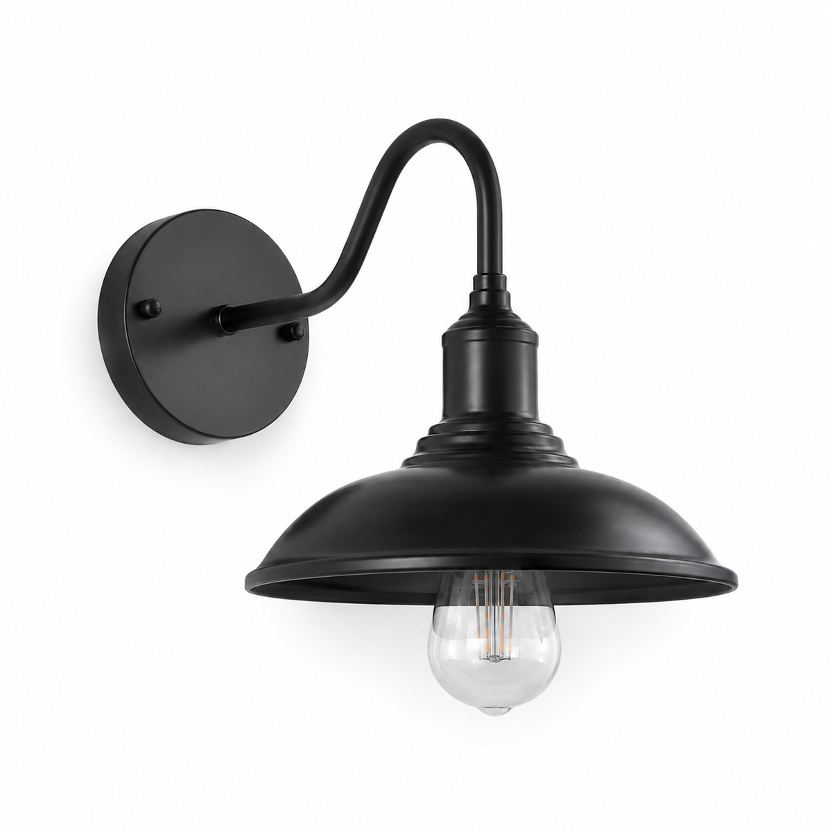 Industrial Gooseneck Outdoor Wall Sconce